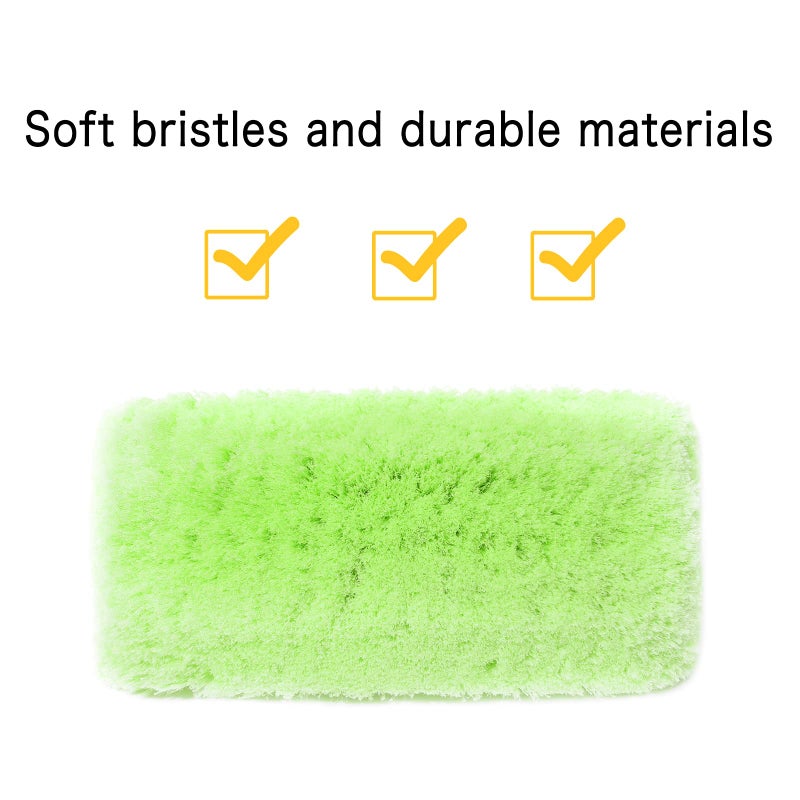 Forgrace 12" Car Wash Brush with Soft Bristle Auto RV Truck Boat Camper Car Exterior Washing Heavy Duty Tri-Level Dip Green - Image 5